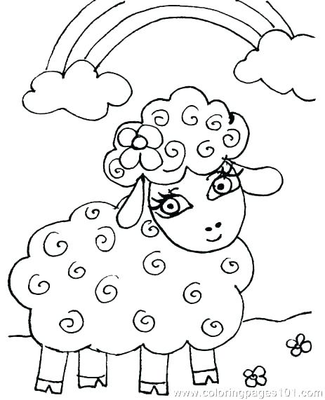 463x571 Coloring Pagessheep Lamb Coloring Page Mother Sheepnd Lamb In