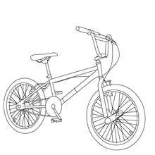 220x220 Bmx Bike Color In Coloring Pages