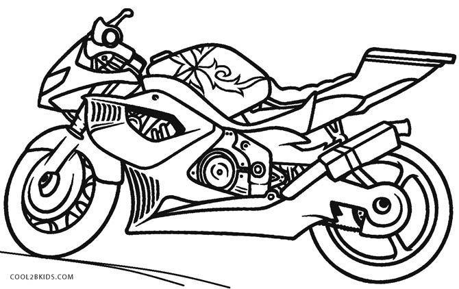 670x422 Free Printable Motorcycle Coloring Pages For Kids Cool2bkids
