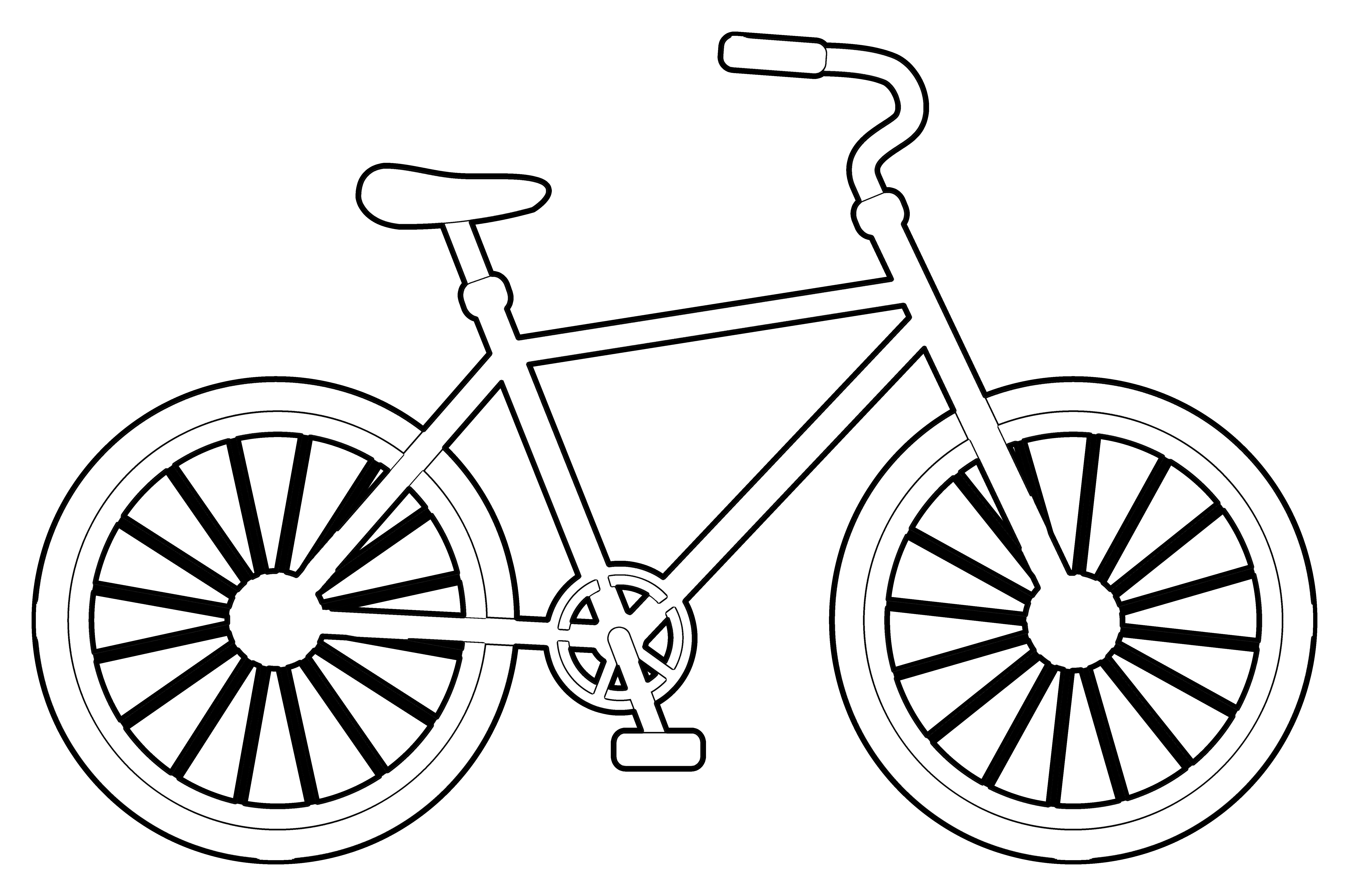 6659x4424 Unique Bicycles Coloring Pages Design Printable Coloring Sheet