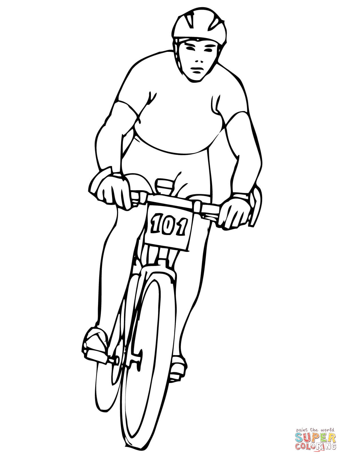 1200x1600 Riding Mountain Bike Coloring Page Bicycle