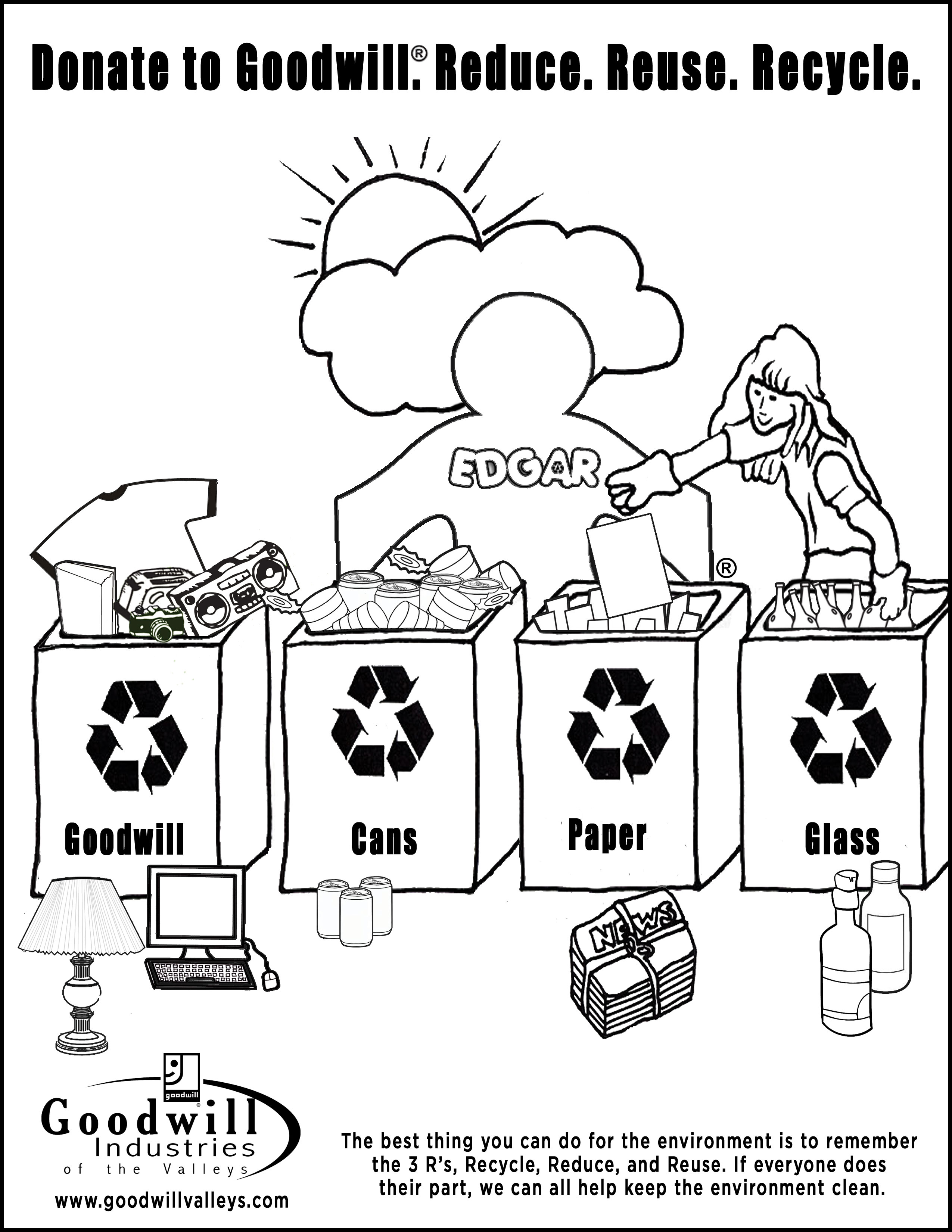 Recycle Coloring Pages 3 2550x3300 Recycle Coloring Pages 3
