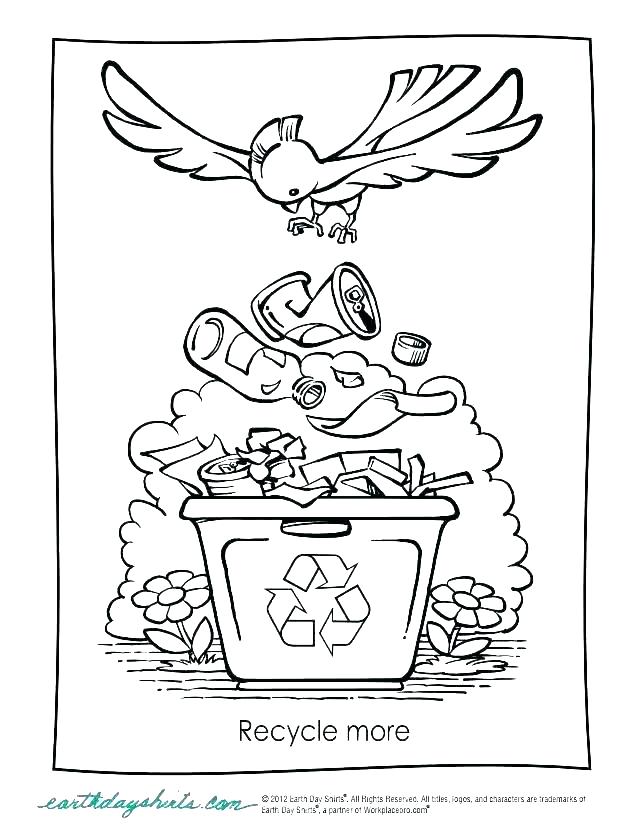 Recycling Coloring Page Recycle Bin Colouring Pages 641x828 Recycling Coloring Page Recycle Bin Colouring Pages