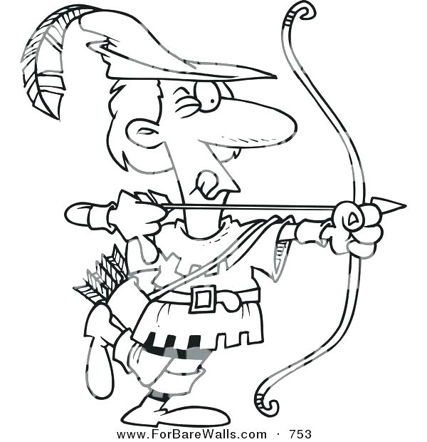 Robin Hood Coloring Page Impair.co 600x620 Robin Hood Coloring Page Impair.co