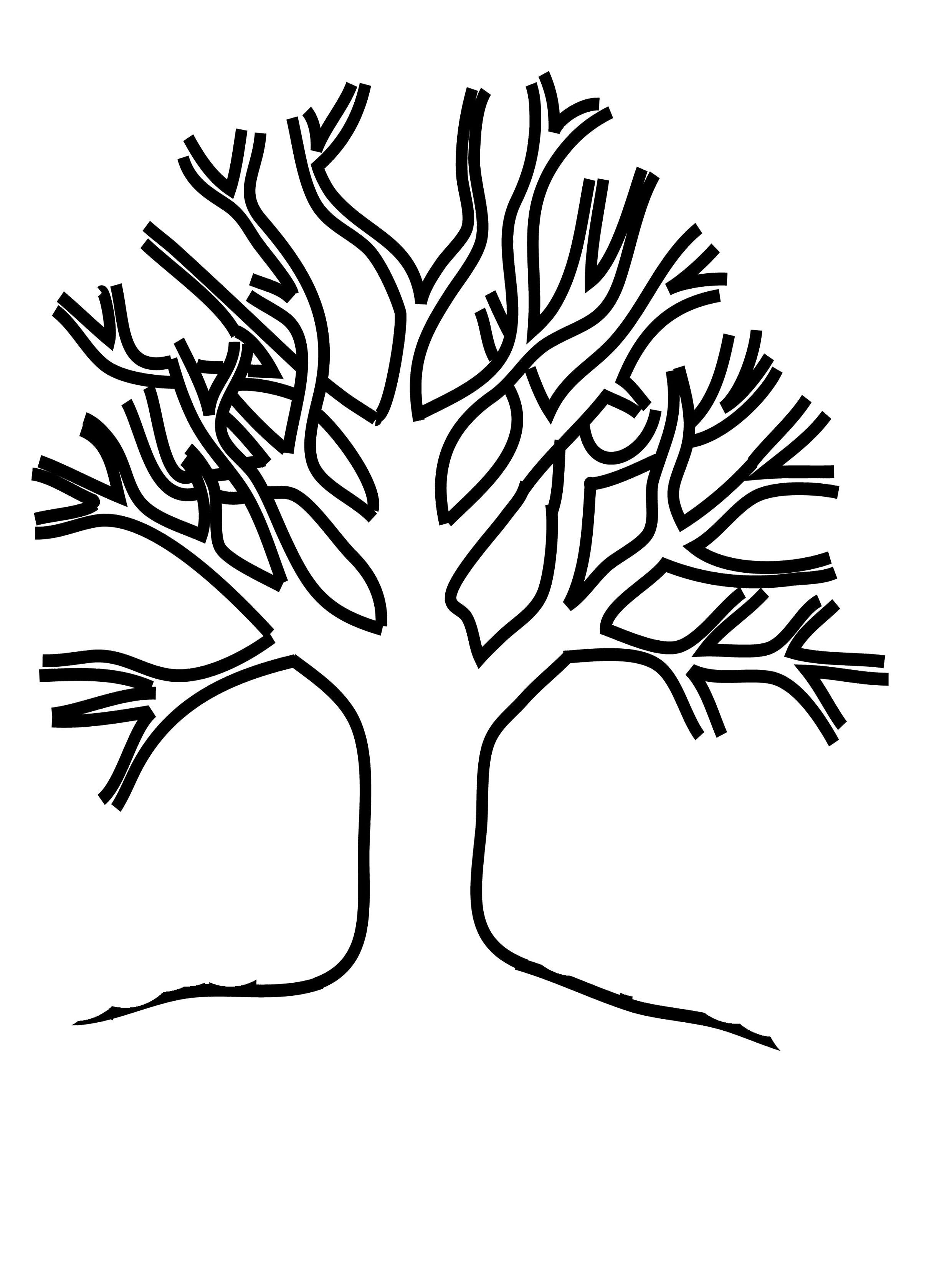 2480x3311 Bare Tree Coloring Page Pages