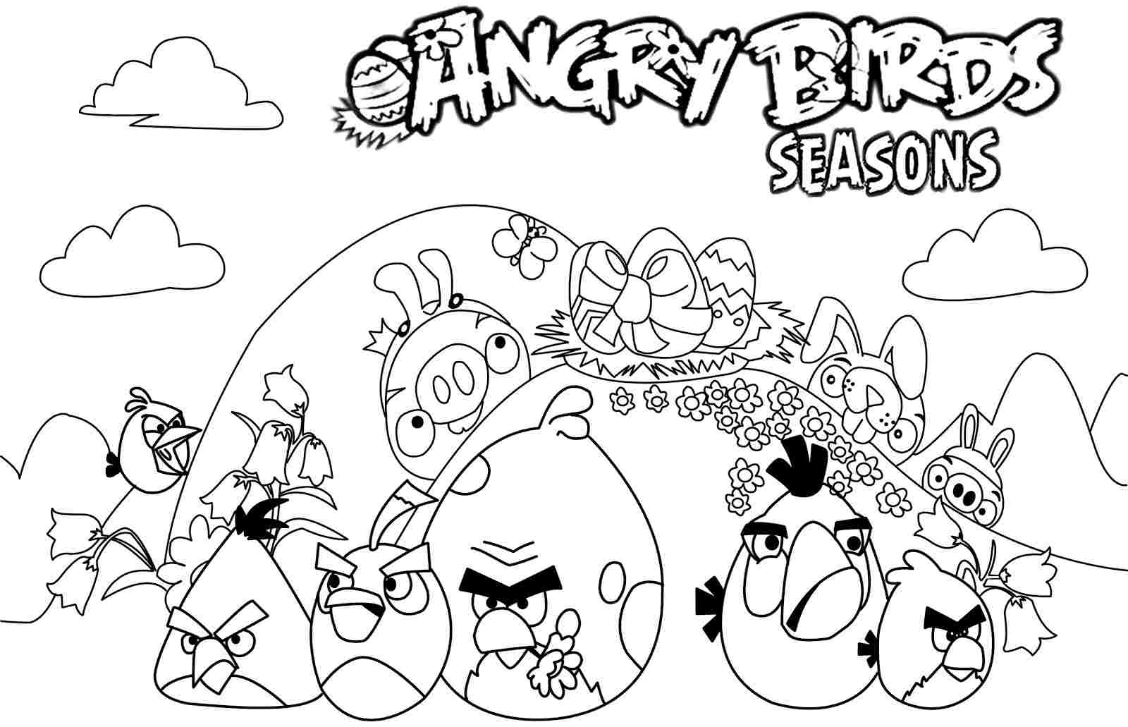 1600x1031 Angry Bird Coloring Pages To Print Birds For Kids
