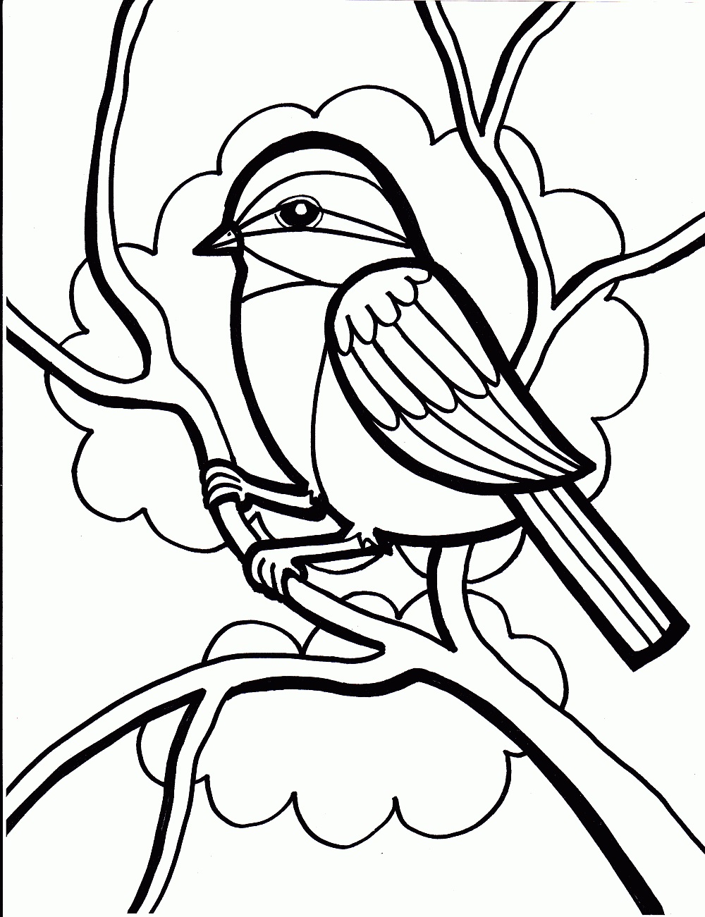 Coloring Page Of A Bird 1000x1301 Coloring Page Of A Bird