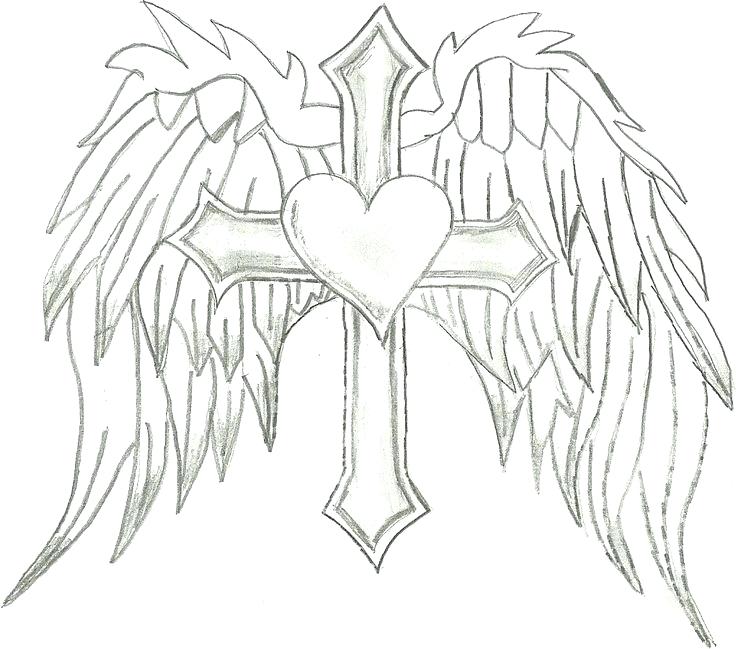 Angel Wings Coloring Pages Angel Wings Coloring Page New Hearts 736x649 Angel Wings Coloring Pages Angel Wings Coloring Page New Hearts