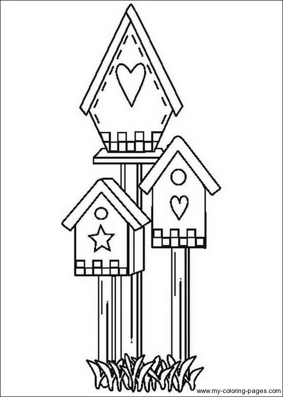 Bird Houses To Color Birdhouse Coloring Pages 017 Crafts 567x794 Bird Houses To Color Birdhouse Coloring Pages 017 Crafts