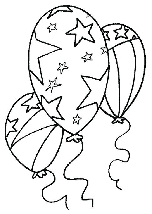 Birthday Balloon Coloring Pages - Birthday Balloon Coloring Pages 18 