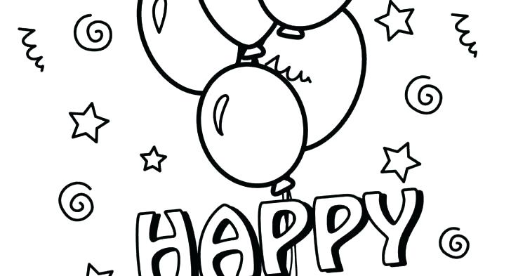 Birthday Balloon Coloring Pages at GetColorings.com | Free printable