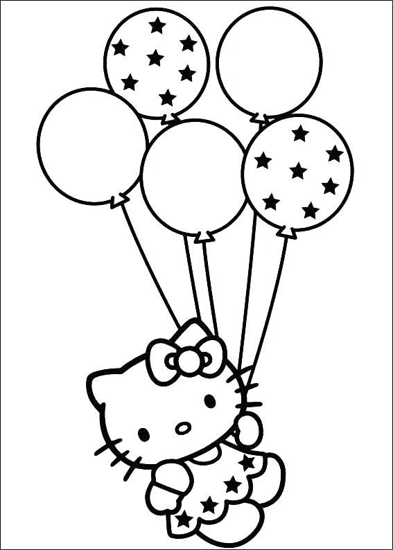 Birthday Balloon Coloring Pages at GetColorings.com | Free printable