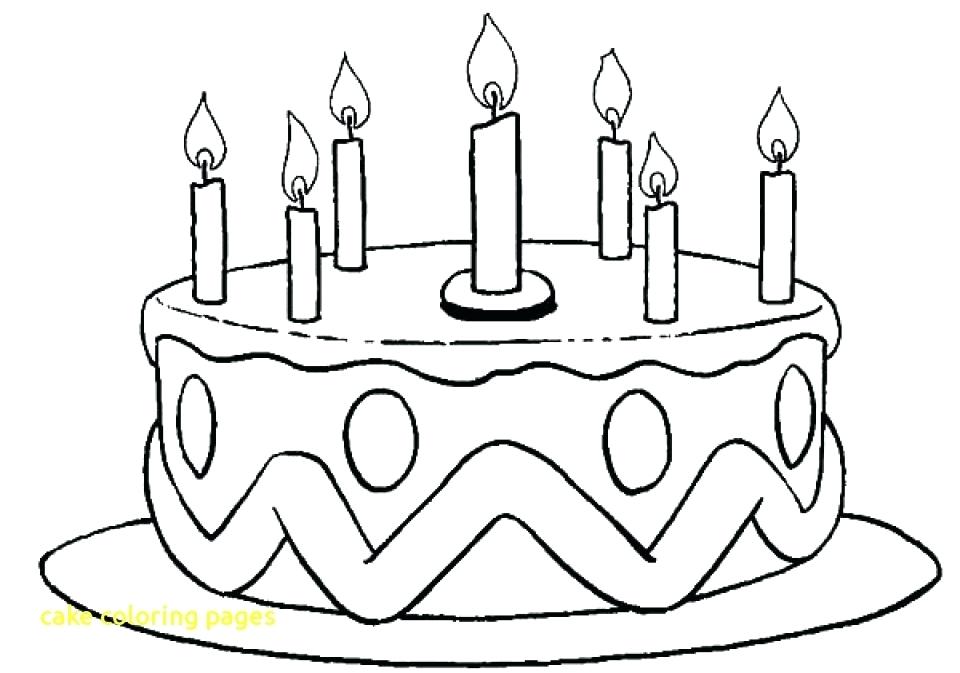 Birthday Cake Coloring Pages Printable Happy Birthday Cake 960x673 Birthday Cake Coloring Pages Printable Happy Birthday Cake
