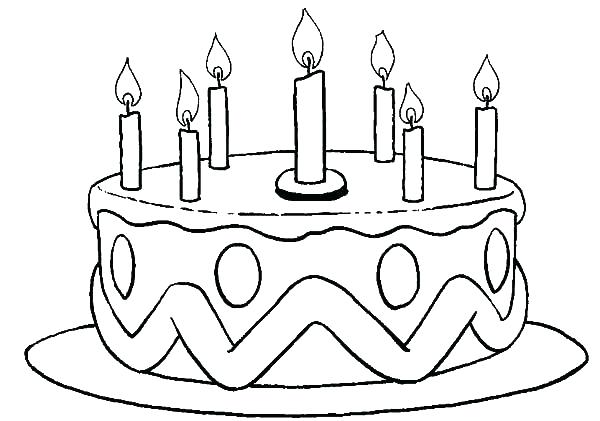 Birthday Cake Coloring Page Printable at GetColorings.com | Free ...