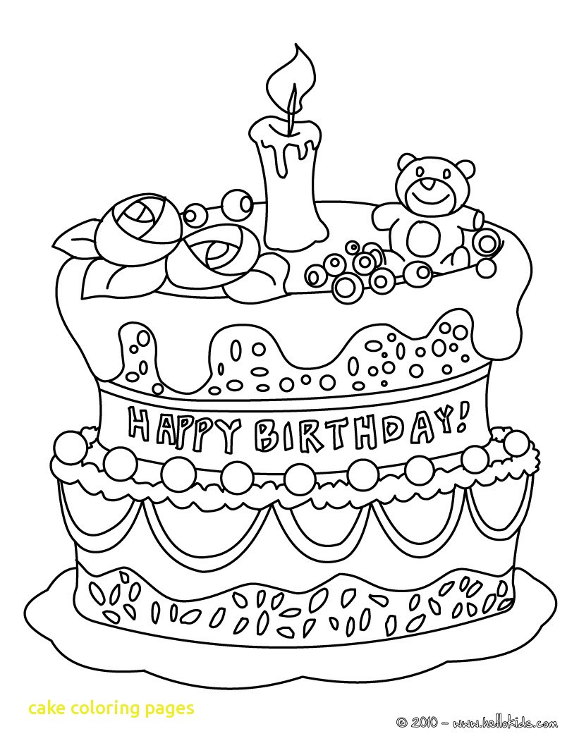 Cake Coloring Pages With Birthday Cake Coloring Pages Printable 821x1061 Cake Coloring Pages With Birthday Cake Coloring Pages Printable