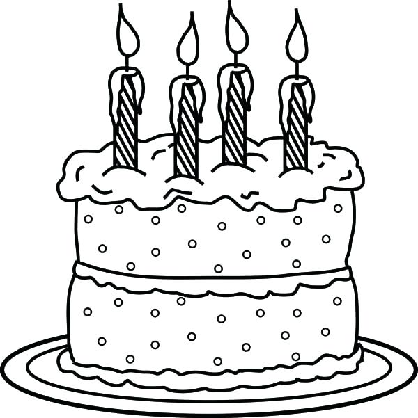 Birthday Cake Coloring Page Printable at GetColorings.com | Free ...