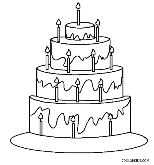 Free Printable Birthday Cake Coloring Pages For Kids Cool2bkids 524x560 Free Printable Birthday Cake Coloring Pages For Kids Cool2bkids