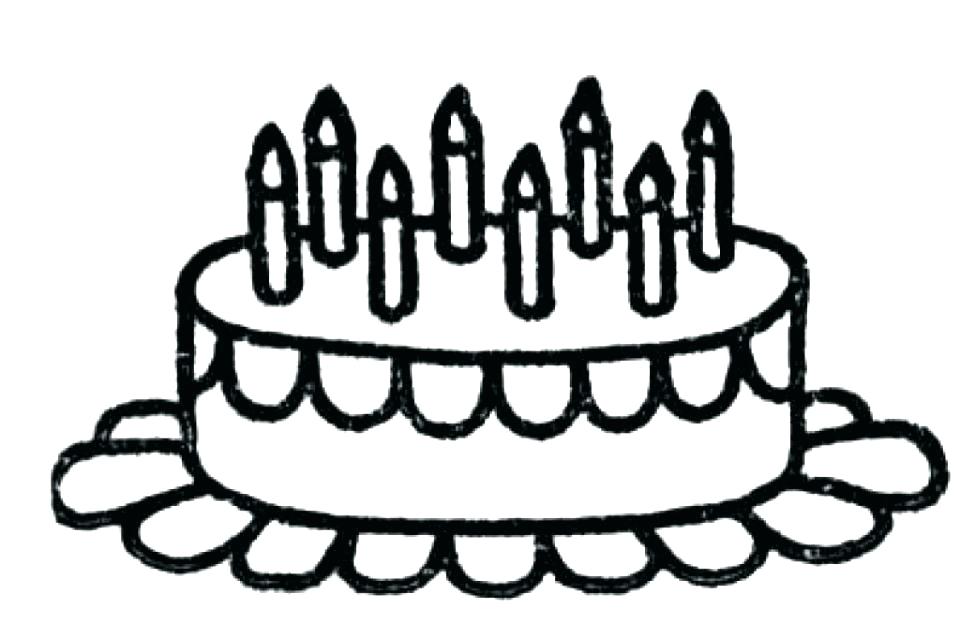960x639 Birthday Cake Coloring Sheets Birthday Cake Coloring Page With No