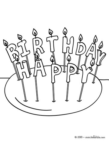 Birthday Candle 2 Years Coloring Pages 363x470 Birthday Candle 2 Years Coloring Pages