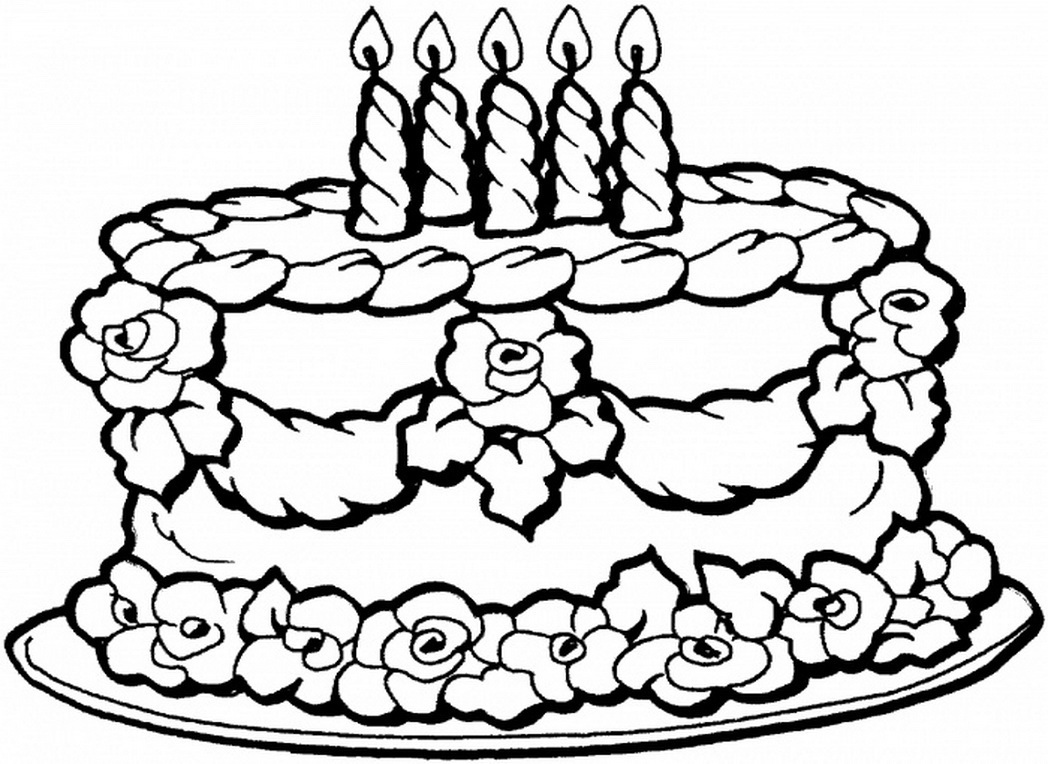 1048x764 Birthday Coloring Pages 21