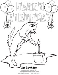 204x265 Birthday Coloring Pages