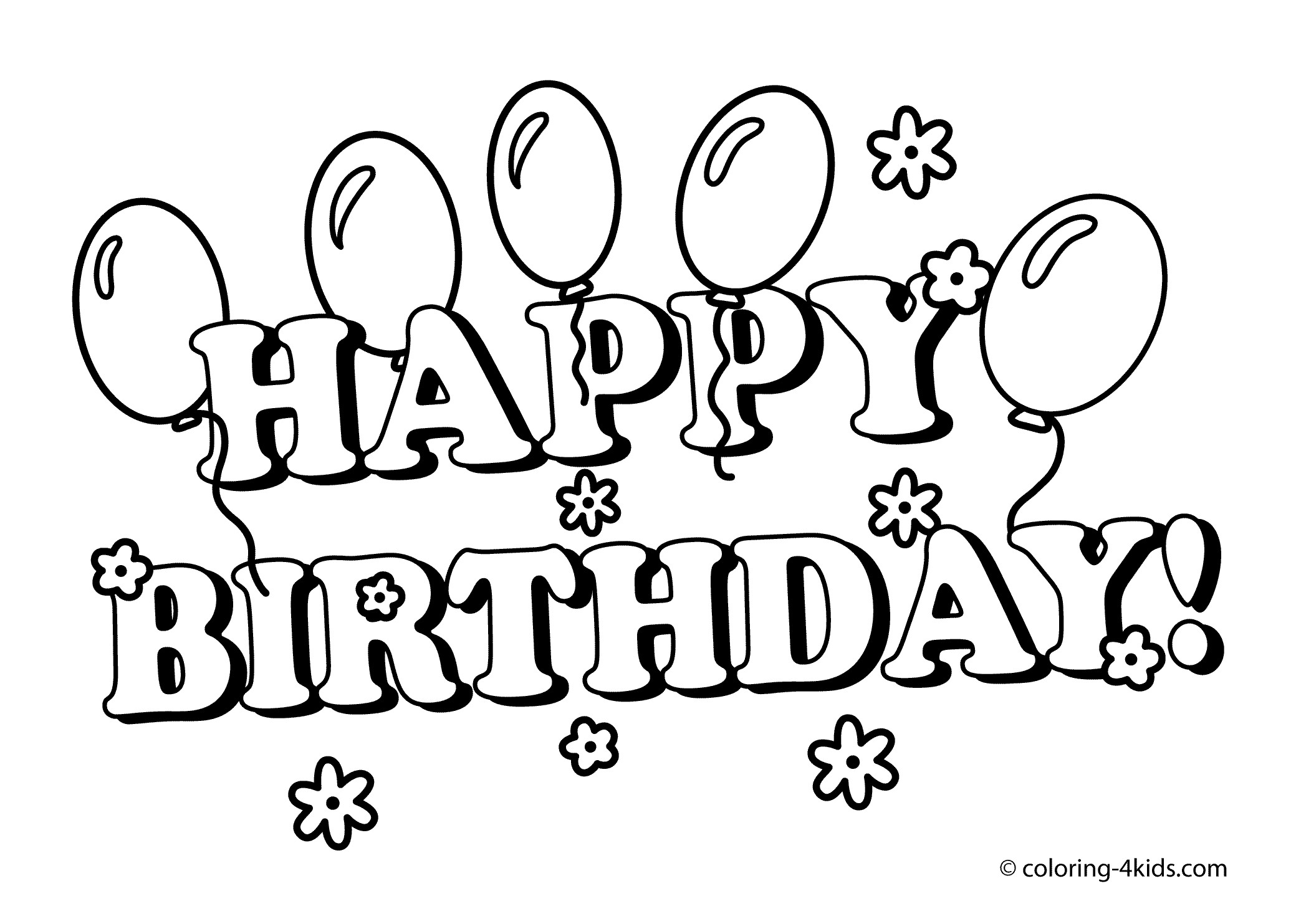 Selected Happy Birthday Coloring Page Pages For Girls Download 2079x1483 Selected Happy Birthday Coloring Page Pages For Girls Download