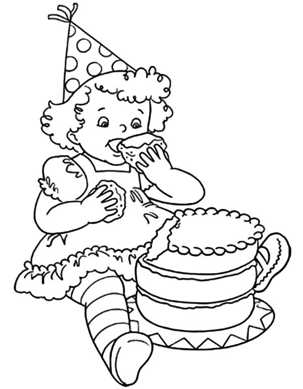 Girl Scout Birthday Coloring Pages Birthday Girl Coloring Pages 600x769 Girl Scout Birthday Coloring Pages Birthday Girl Coloring Pages