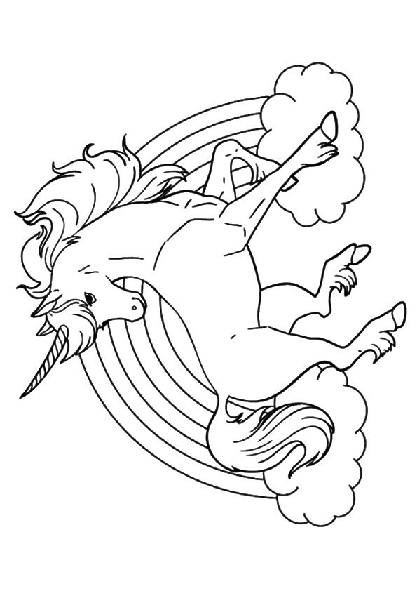 Print Coloring Image Unicorns, Unicorn Party And Birthdays 595x842 Print Coloring Image Unicorns, Unicorn Party And Birthdays