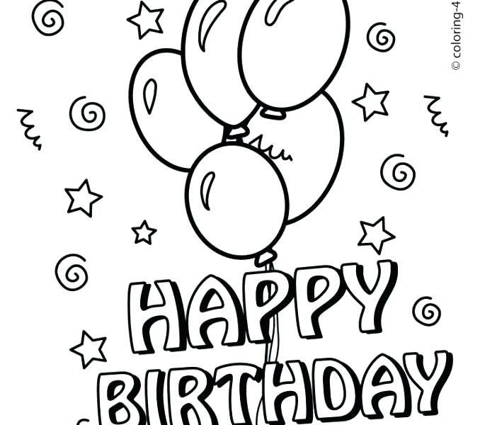 678x600 Free Printable Birthday Coloring Pages Birthday Coloring Sheets