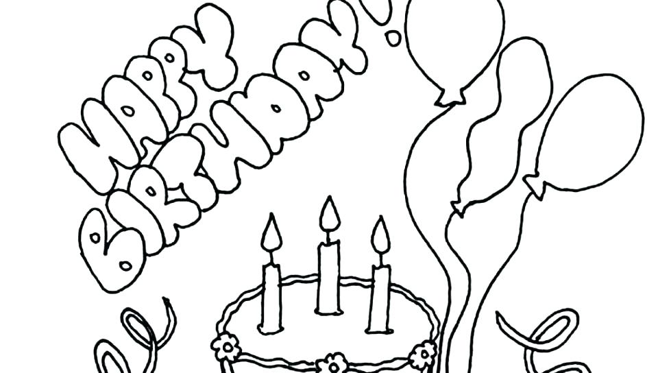 960x544 Happy Birthday Coloring Pages For Kids Or Happy Birthday Coloring