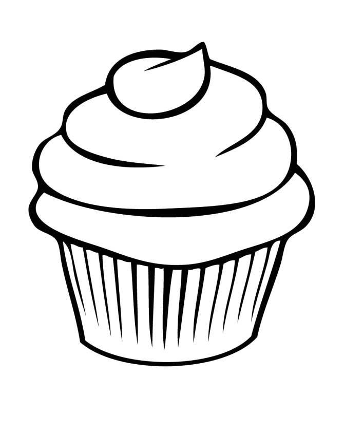 670x843 Cupcake Coloring Pages