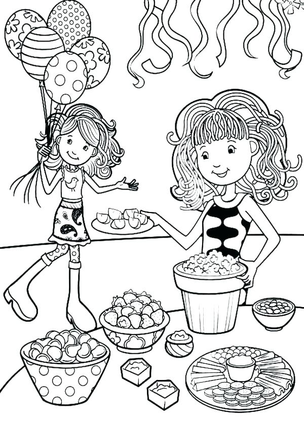 600x840 Girl Scout Birthday Coloring Sheets Page Cake Printable Pages Pa