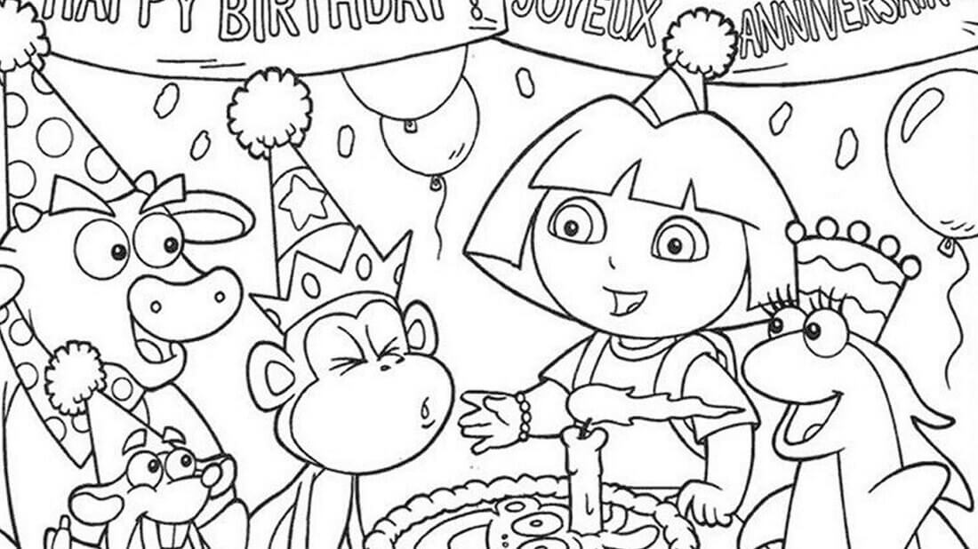 Birthday Party Coloring Pages