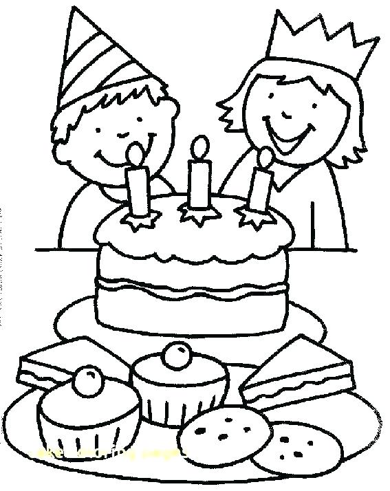 Coloring Page Birthday Cake Birthday Party Coloring Pages Birthday 567x714 Coloring Page Birthday Cake Birthday Party Coloring Pages Birthday