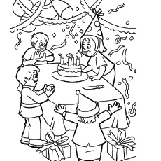 Happy Birthday Coloring Pages 230x230 Happy Birthday Coloring Pages