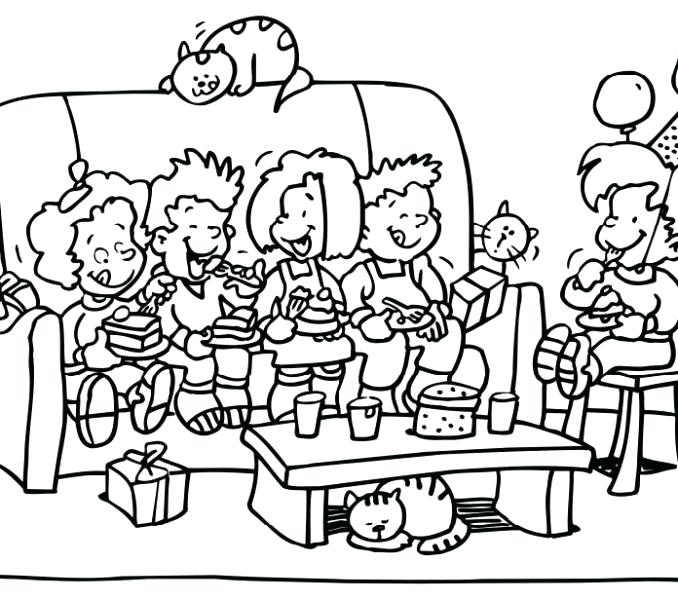 Party Coloring Pages Birthday Party Colouring Pages Coloring Pages 678x600 Party Coloring Pages Birthday Party Colouring Pages Coloring Pages