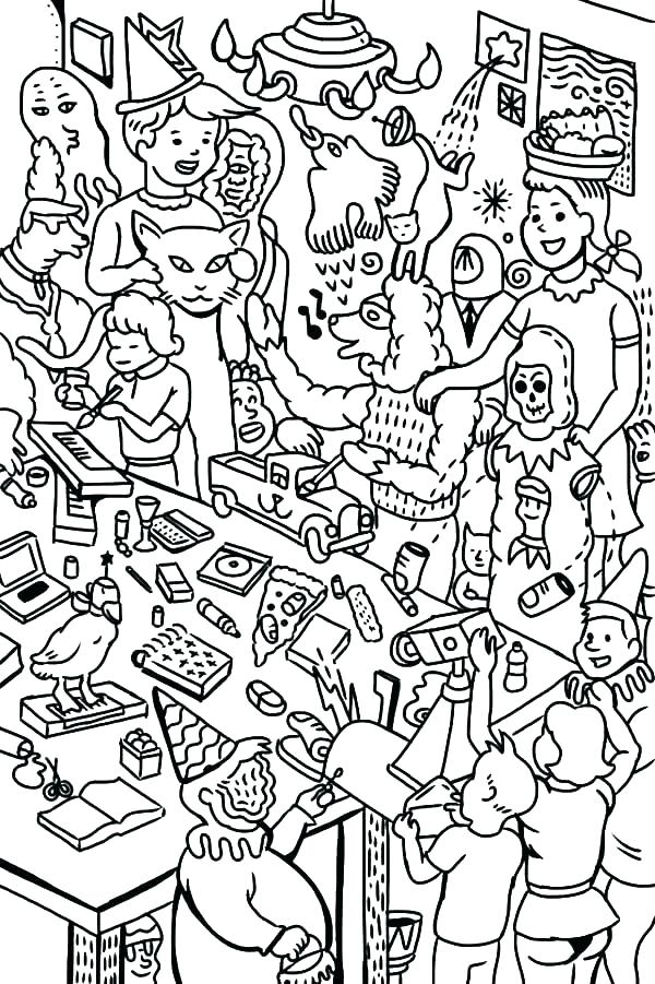 Party Coloring Pages Party Coloring Pages Birthday Party Coloring 600x901 Party Coloring Pages Party Coloring Pages Birthday Party Coloring