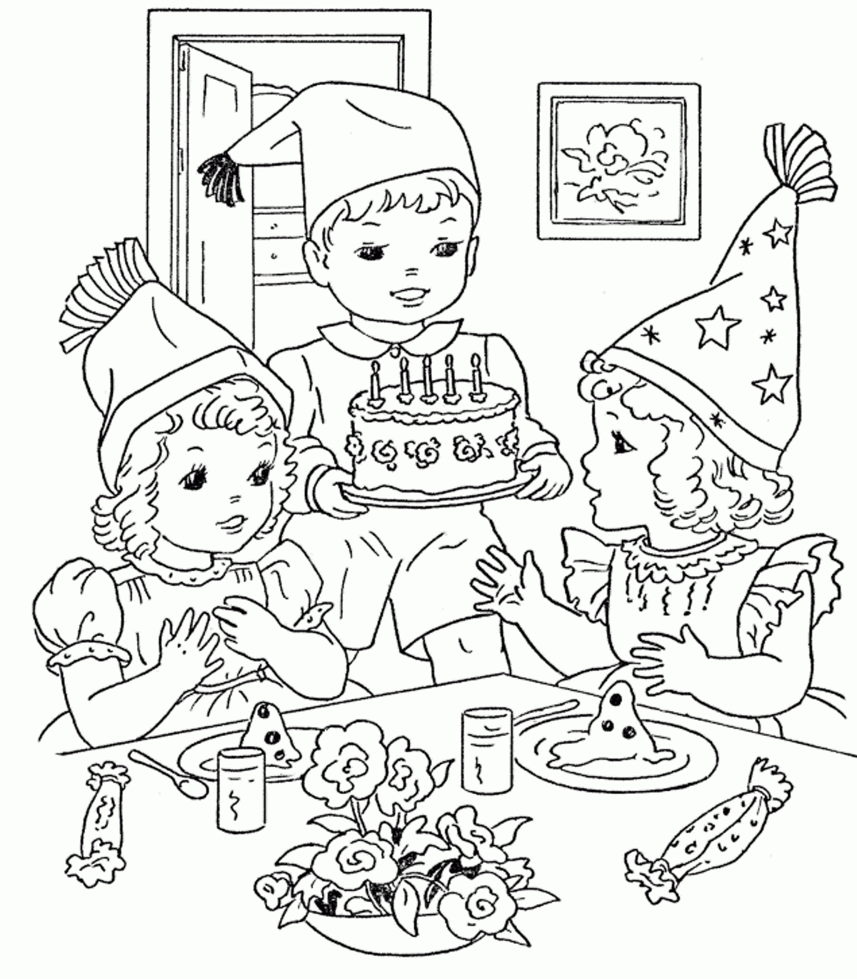 Birthday Party Scene Drawing Birthday Party Scene For Drawing 1200x1370 Birthday Party Scene Drawing Birthday Party Scene For Drawing