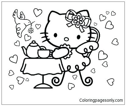 Party Coloring Pages Tea Party Coloring Pages Birthday Party Hat 413x348 Party Coloring Pages Tea Party Coloring Pages Birthday Party Hat