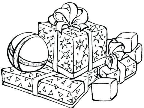 480x361 Presents Coloring Page How Many Presents Coloring Page Birthday