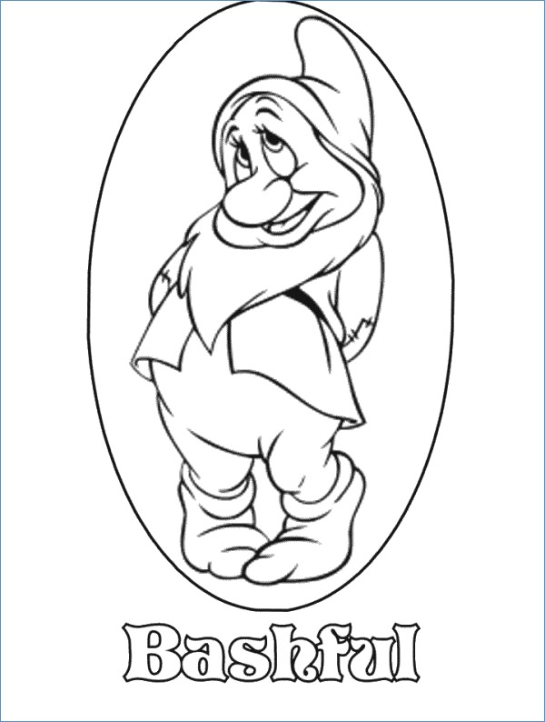 Seven Dwarfs Snow White Christmas Coloring Page 600x794 Seven Dwarfs Snow White Christmas Coloring Page