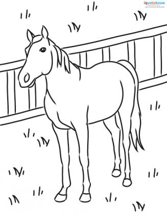 Horse Coloring Pages To Print 327x425 Horse Coloring Pages To Print
