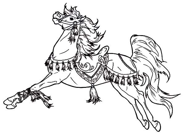 Charming Carousel Horse Coloring Pages Best Place To Color 600x438 Charming Carousel Horse Coloring Pages Best Place To Color