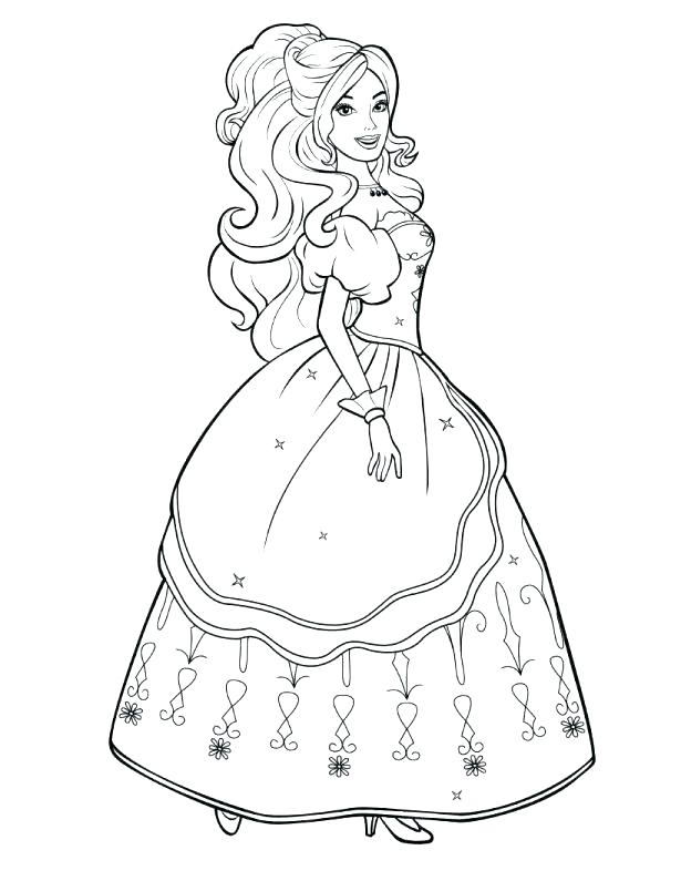 Barbie Coloring Page Barbie Princess Coloring Page Princess Barbie 615x795 Barbie Coloring Page Barbie Princess Coloring Page Princess Barbie
