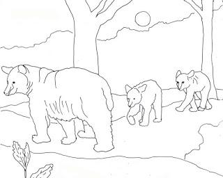 320x256 Black Bear Coloring Pages. American Black Bear Coloring Pages