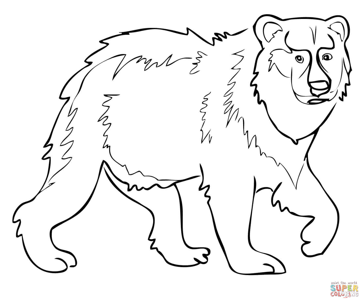 1500x1248 Brown Bear Coloring Pages