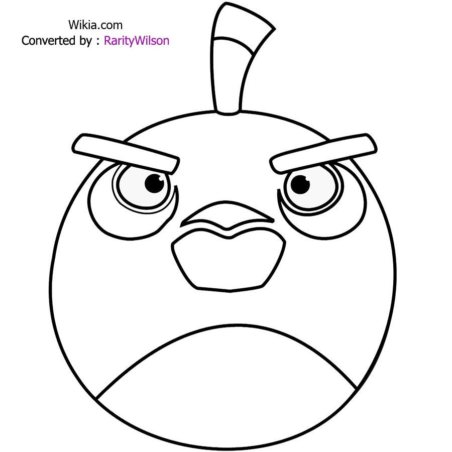 900x900 Angry Birds Coloring Pages