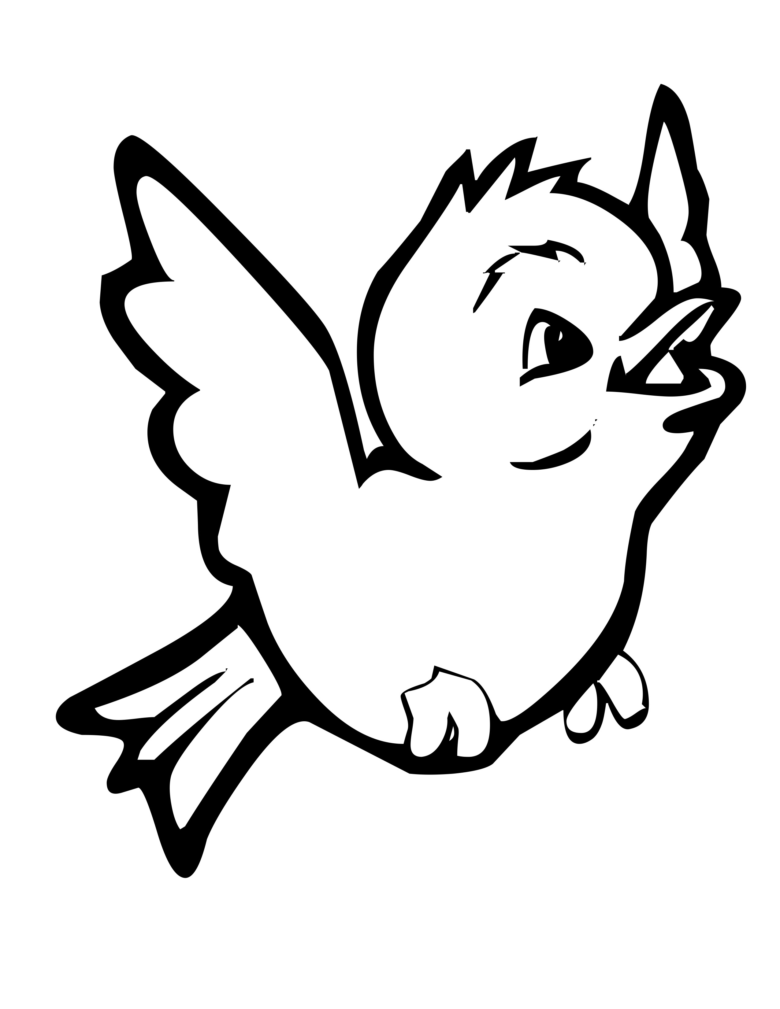 2550x3300 Coloring Pages Birds