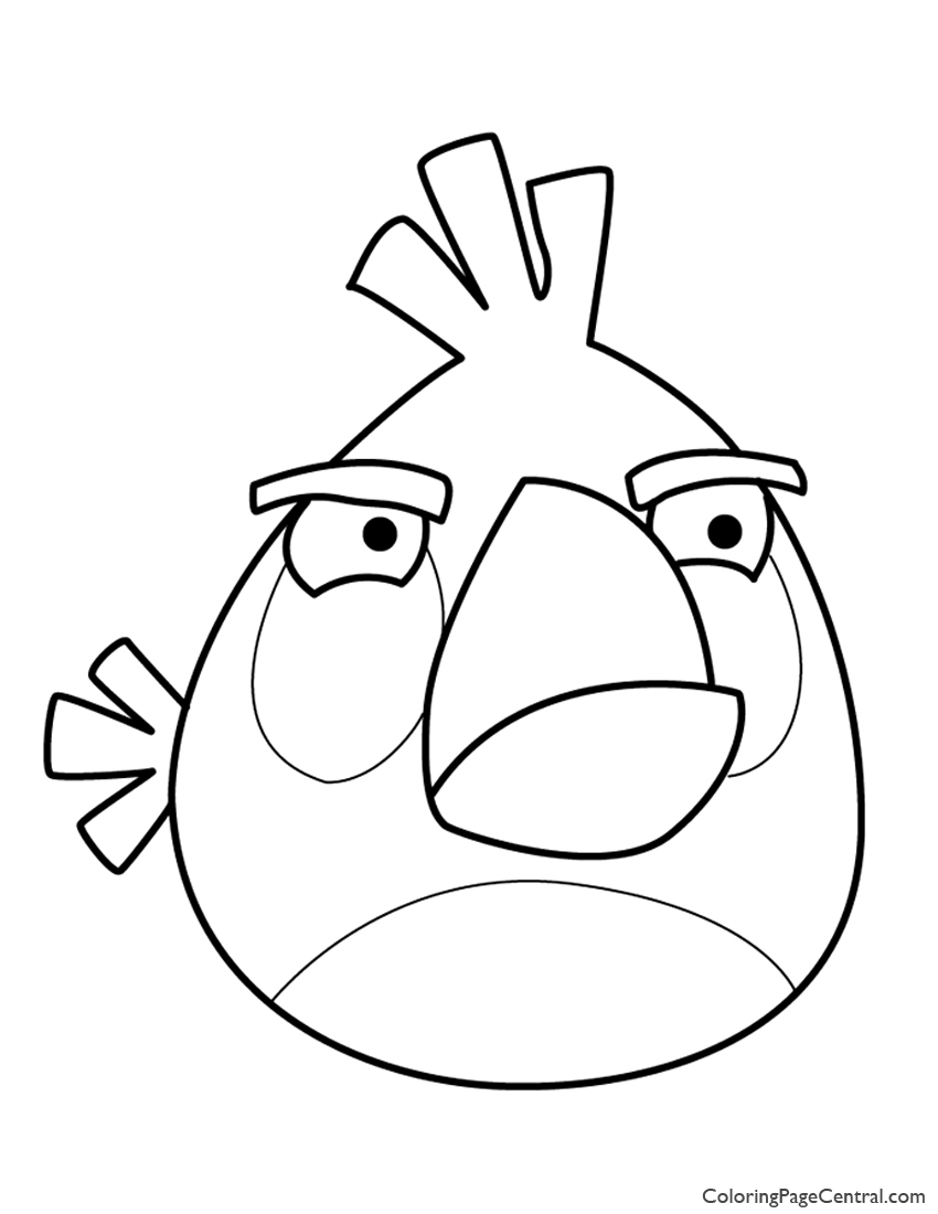 850x1100 Angry Birds Matilda The White Bird 01 Coloring Page Coloring