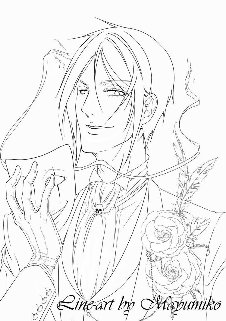 Black Butler Coloring Pages at GetColorings.com | Free printable ...